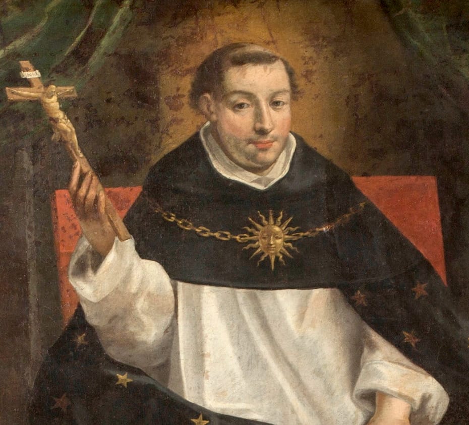 Peinture de saint Thomas d'Acquin, Fontaine de Sagesse par Antoine Nicolas