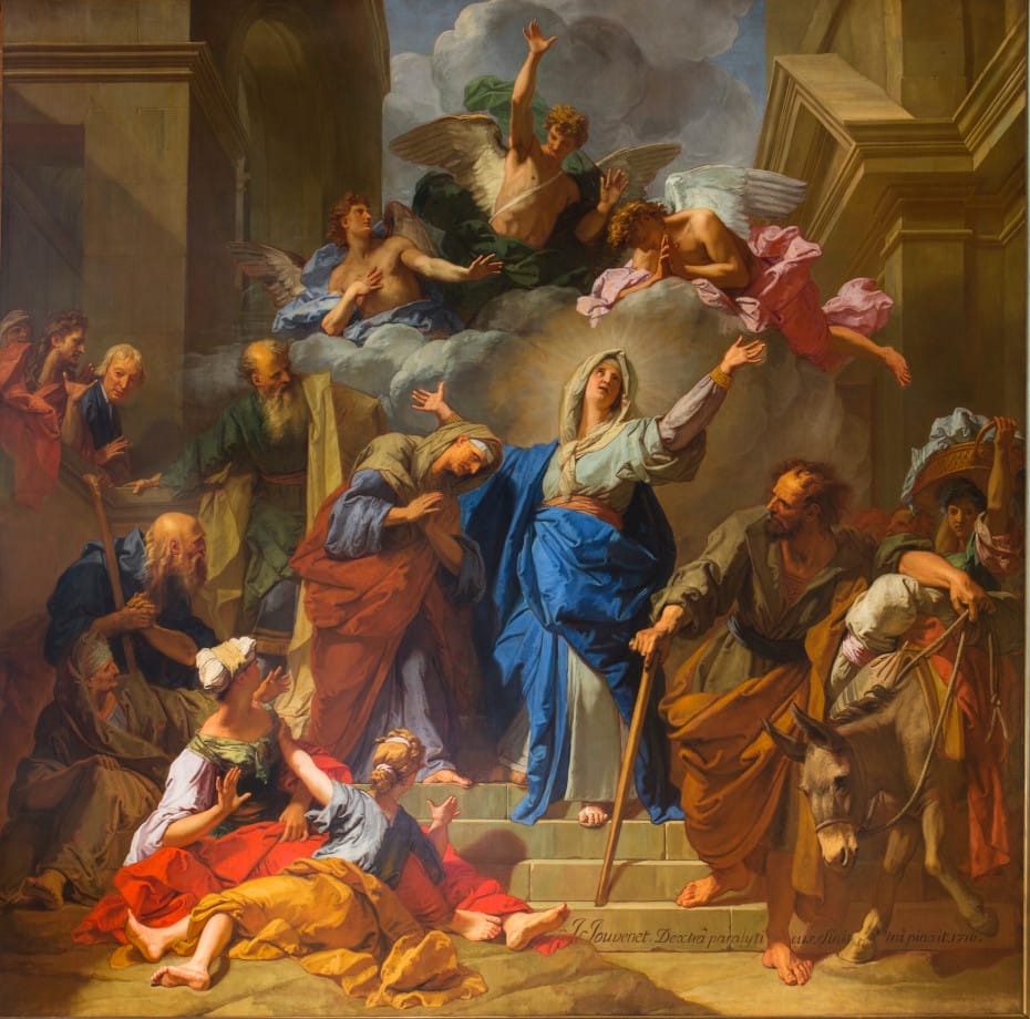 Peinture de la visitation par Jean Jouvenet