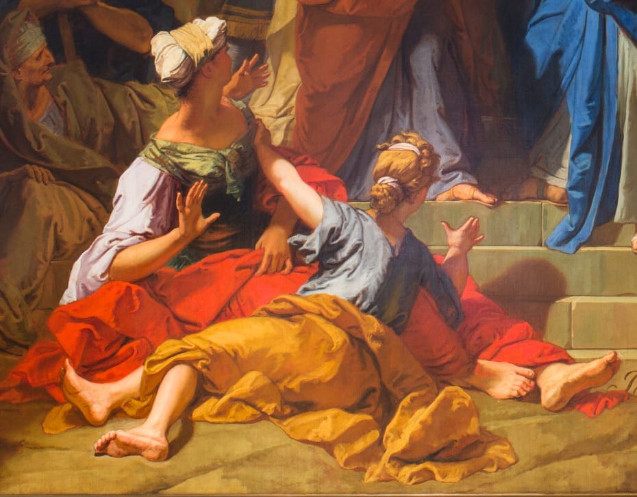 Peinture de la visitation par Jean Jouvenet