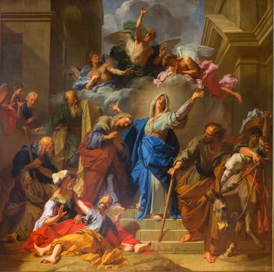 Peinture de la visitation par Jean Jouvenet