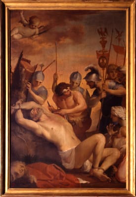 Peinture du martyre de saint Barthélémy par Lubin Baugin
