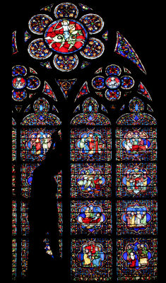 Vitrail de la vie de saint Louis