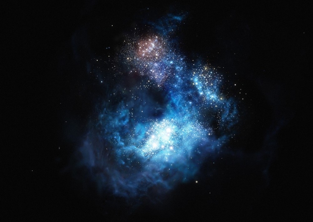 Les premières galaxies - Photo ESO/M. Kornmesser
