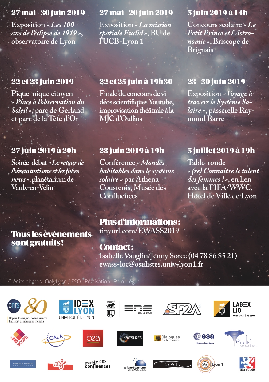 Semaine européenne de l'astronomie-Juin 2019