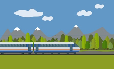 train stylisé