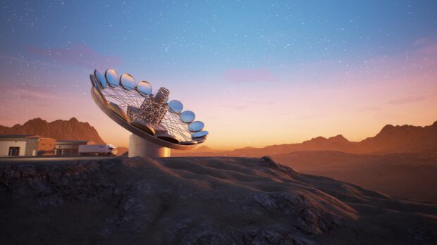 L'ExoLife Finder (ELF) est un télescope optique-IR interférométrique hybride « Fizeau » conçu pour l’exploration de signes de vie sur d’autres planètes au-delà du Soleil. Il ouvre la voie à une nouvelle ère d’exploration spatiale par « imagerie directe », et de découvertes scientifiques. Credit: https://www.planets.life/