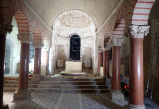 Crypte de Saint-Irénée en cours de restauration, cliché Ch. Gaillard, SAVL