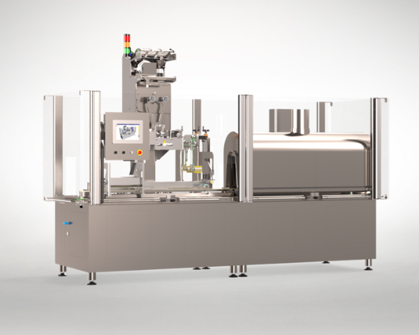 Packaging machine for the integral decoration of your products with a shrink sleeve label