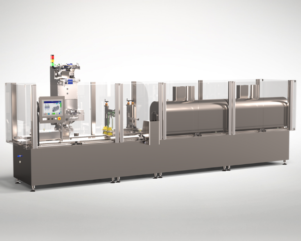 The Combisteam FB400 packaging machine is adapted to your packaging operations in aseptic environment