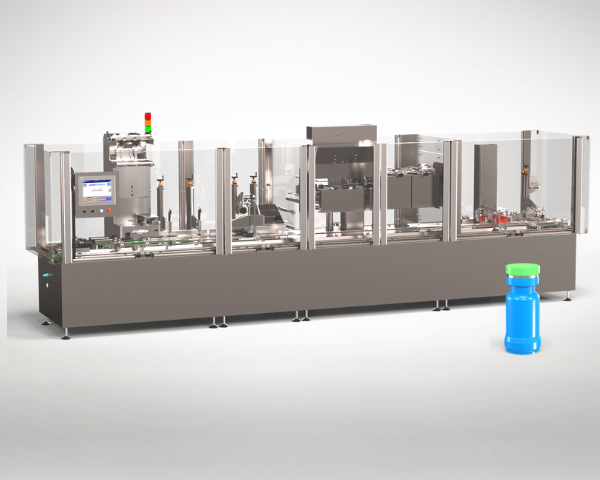 The CytoBloc packaging machine to ensure the safety and protection of your cytotoxic products in glass vials or flasks