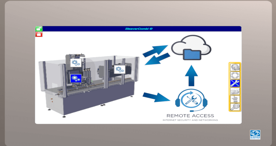 Ethernet communication module to ensure the inter connectivity of the tamper evident line's machines