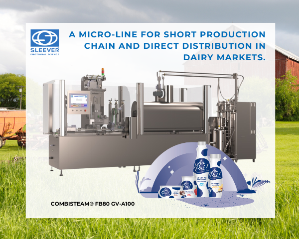 A micro-line for short production chain and direct distribution in dairy markets.