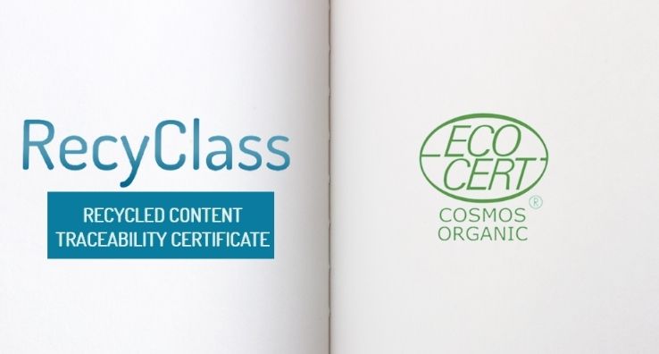 Our Sleeve Labels' safety products are certified at 30% PCR by the world-renowned Recyclass organization