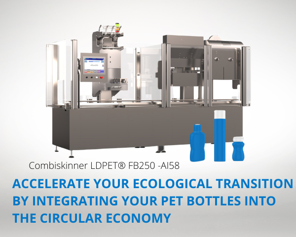 A packaging machine to accelerate your ecological transition by integrating PET packaging into the circular economy