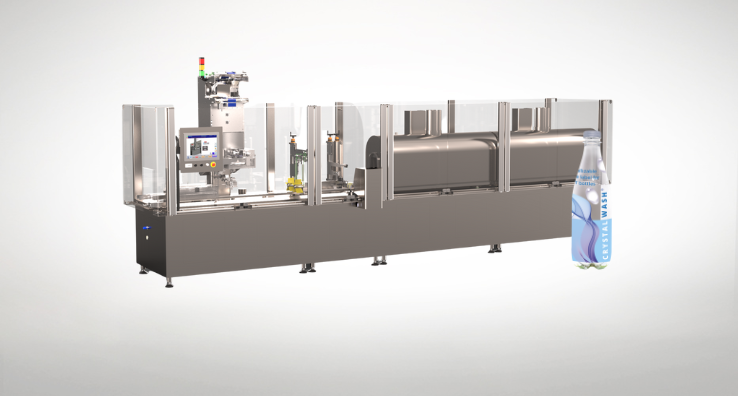 A low consumption packaging machine to integrate your PET containers into the circular economy