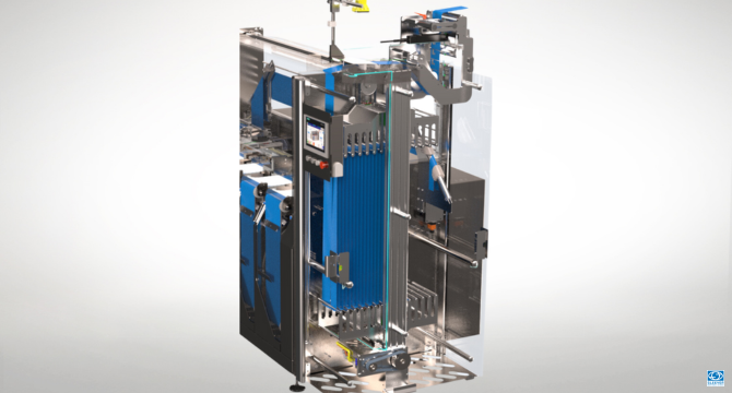 Compact and eco-designed  machine for shrink-sleeve application and shrinking