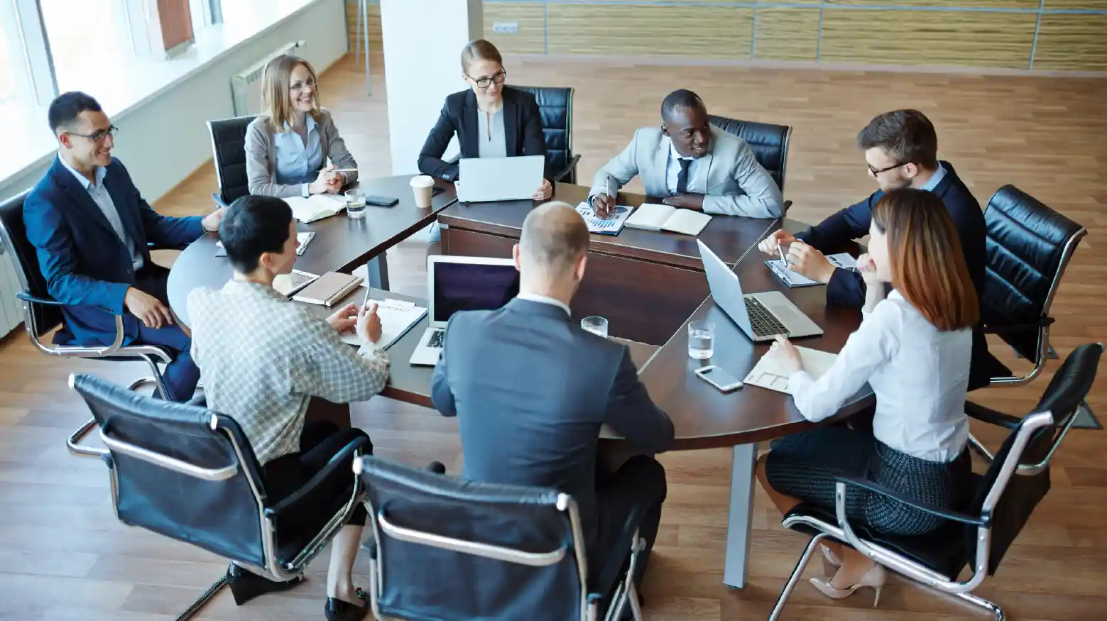 Meeting of professionals making decisions