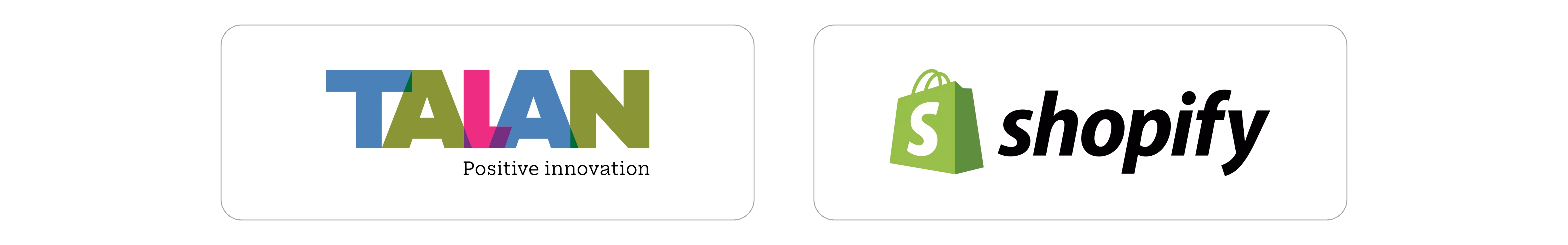 Talan and Shopify Logos