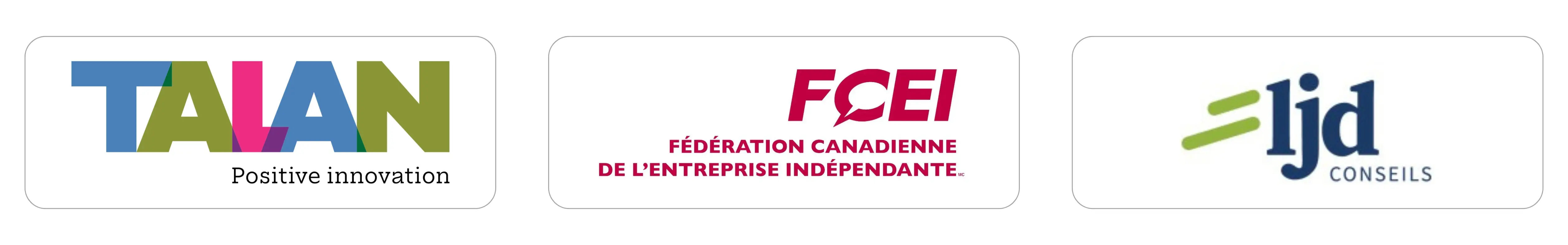 Talan, FCEI, LJD Logos