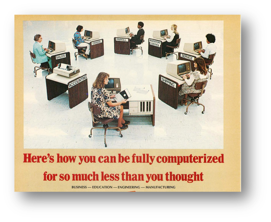image for emphasis; excerpt from a promotion brochure from 1974!