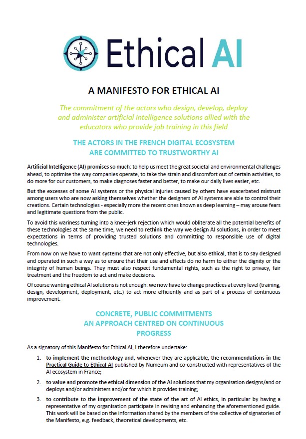 manifesto for ethical ai