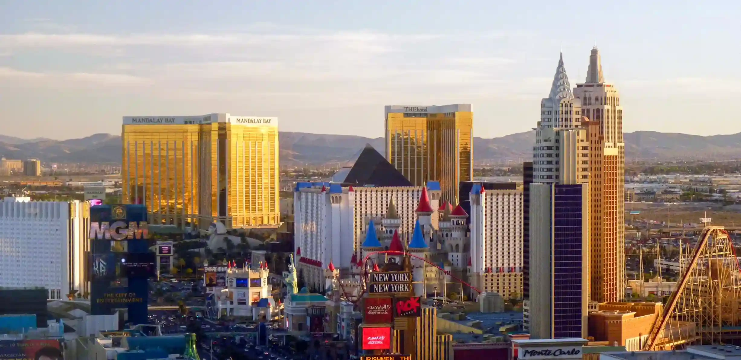 An overview of the Las Vegas in day time