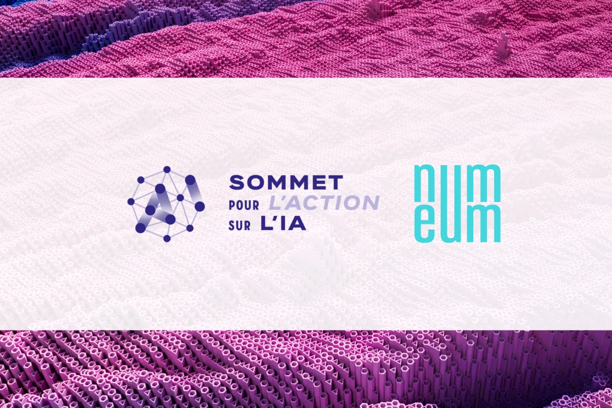 Logo sommet pour l'action sur l'ia et numeum