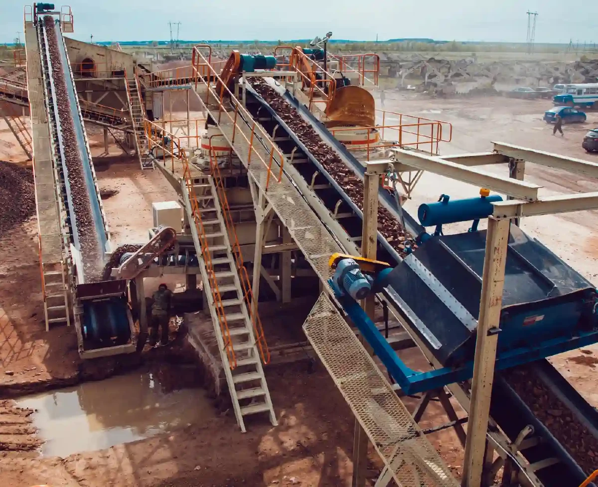 Production mine in outdoor environment