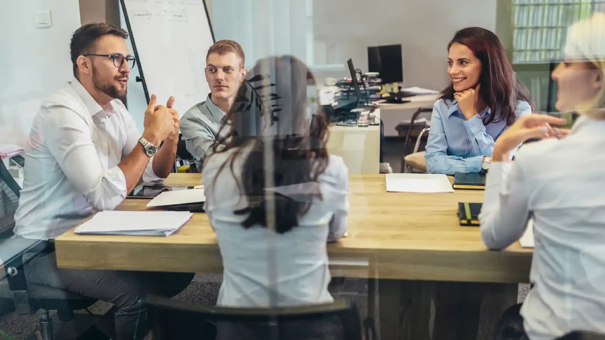 Talan team workers as the right partner for your digital transformation journey. 