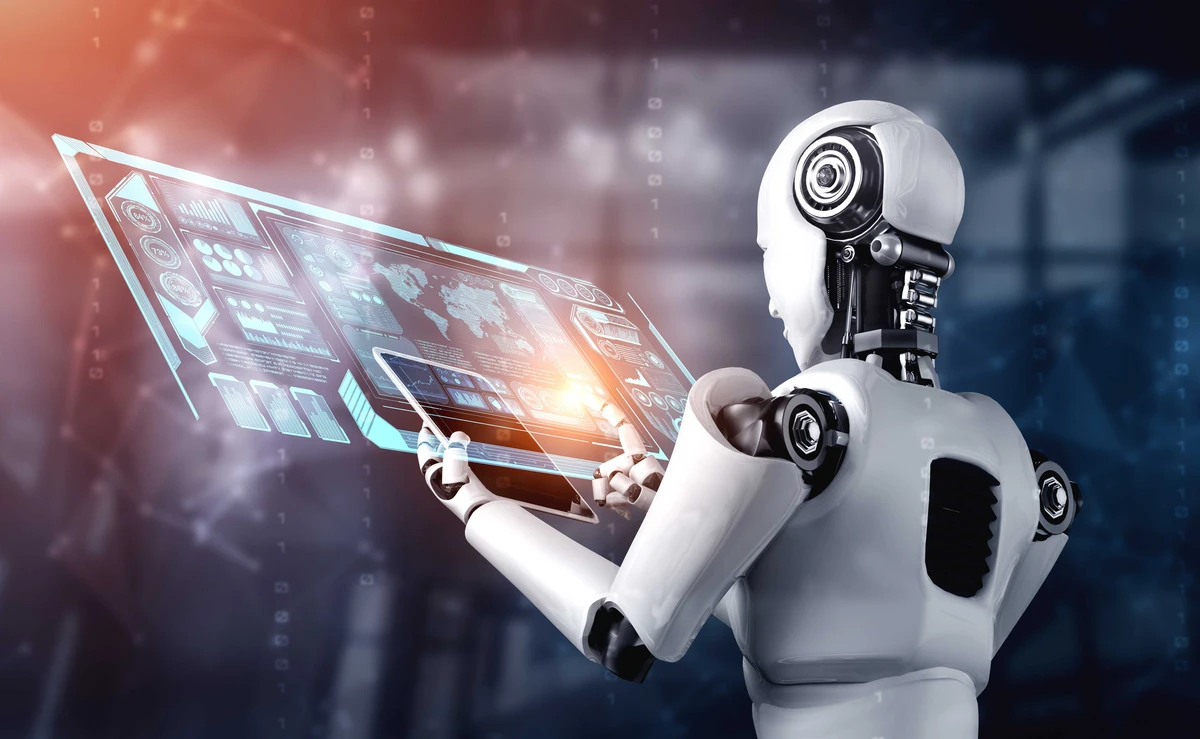 Machine Learning Robot humanoid using tablet computer for big data