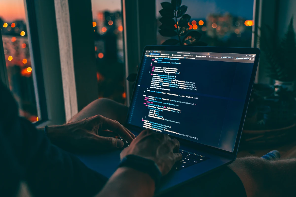fraud prevention HTML Code on laptop