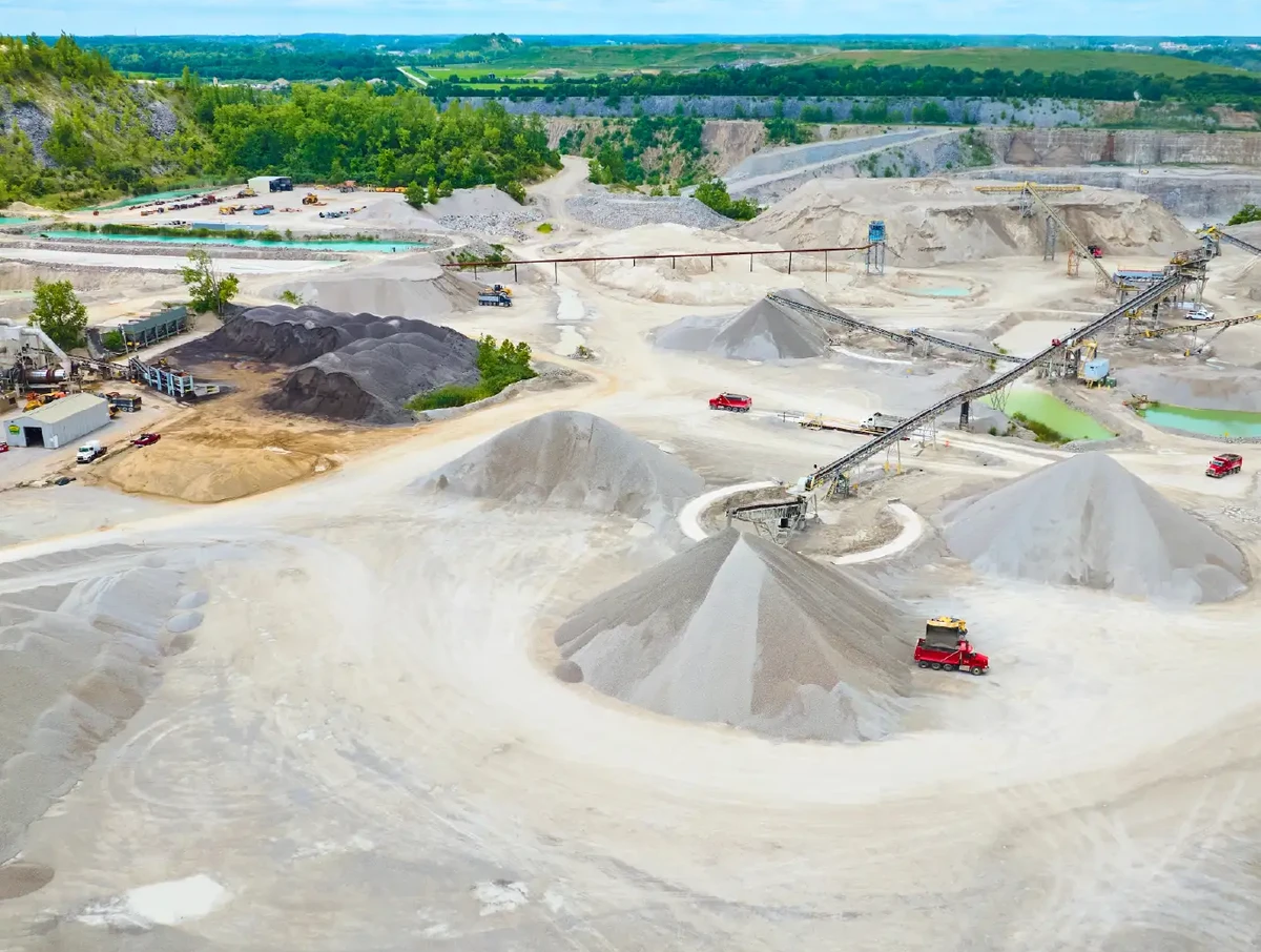 Lithium mining landscape 