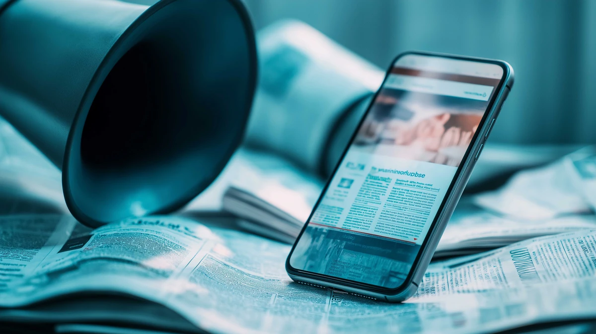 Smartphone Digital Breaking News