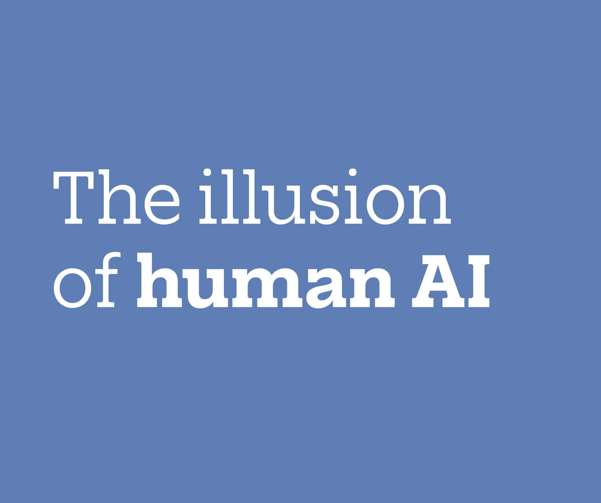 visuel The illusion of human AI