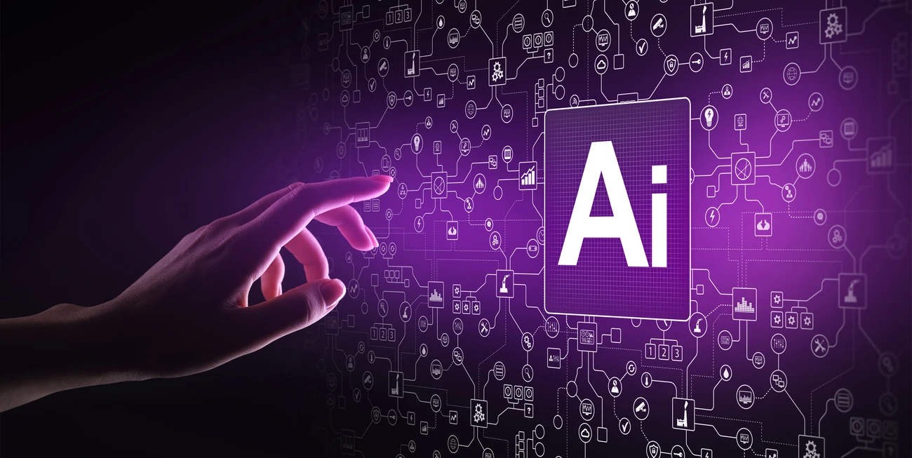 Artificial Intelligence (AI) Machine Learning Big Data Concept