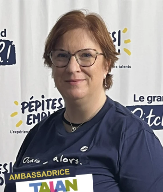 Photo Corinne : notre ambassadrice au Grand Pitch !