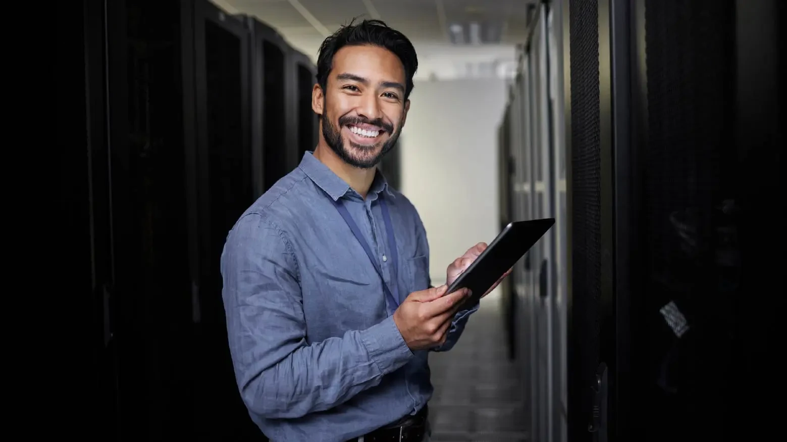 CIO man, identifying integration needs in a secure and compliant manner.