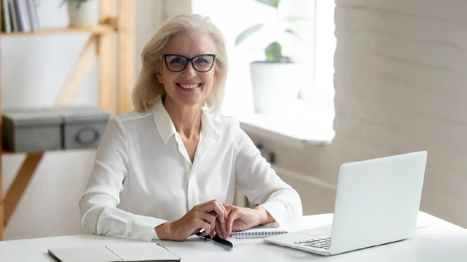 Female CFO, financially planning for future growth, balancing increased office costs.
