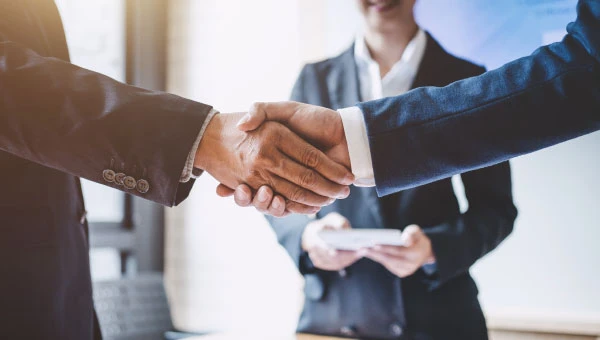 businessmen handshake