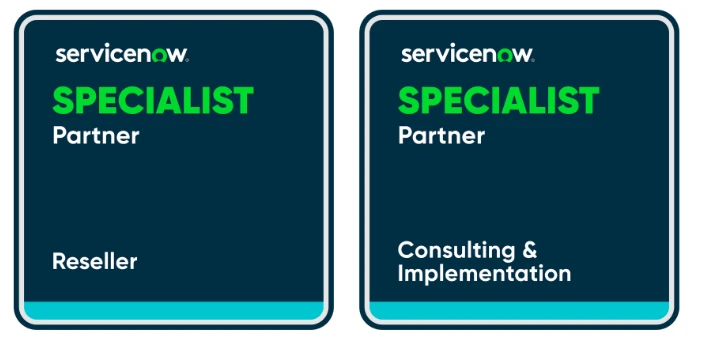 Badges partenariat ServiceNow
