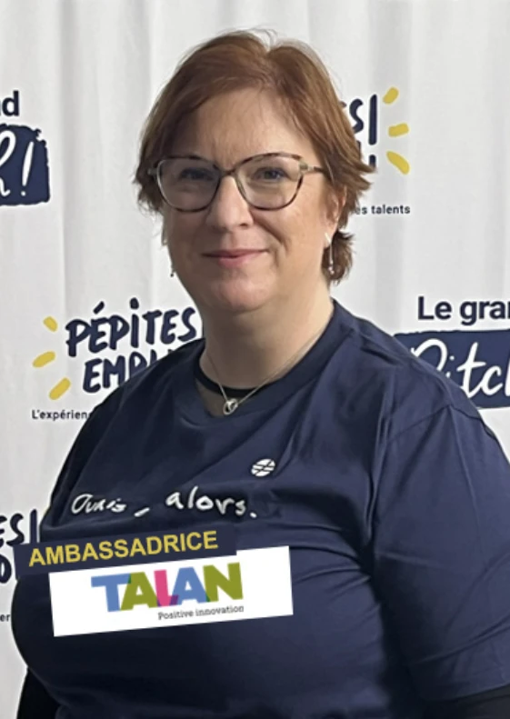 Photo Corinne : notre ambassadrice au Grand Pitch !