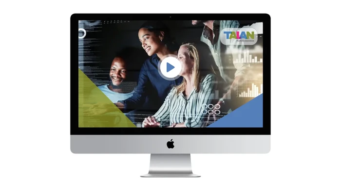 A Mac Monitor showing the cover to the Oracle forms modernization webinar series