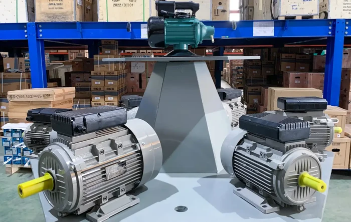 Two electric motors in a manufacturing facility