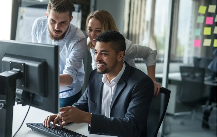 Working together on a computer