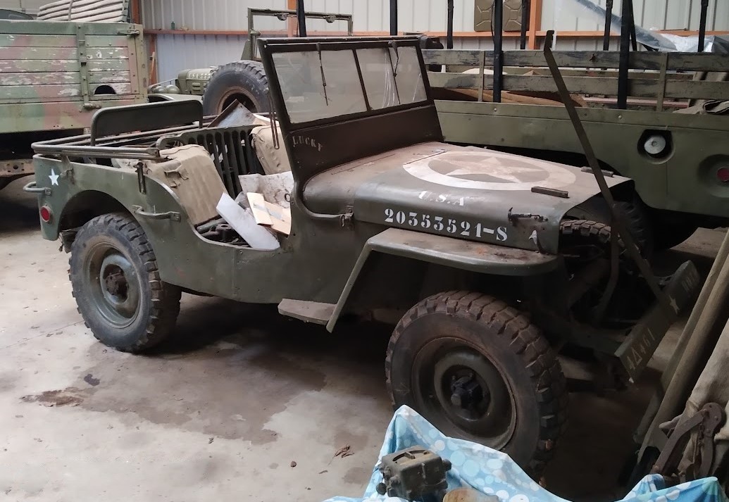 "Lucky" - jeep Willys Overland MB n°316646 - produite à Toledo, Ohio le 23 mars 1944 - Propriété du musée de la Résistance en Bretagne - St-Marcel (56)