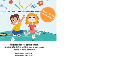 Image du projet SEMAINE SANS ECRAN : restauration du lien parents enfants