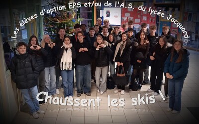 Image du projet Les élèves d'option EPS et de l'A.S. du lycée Jacquard chaussent les skis !