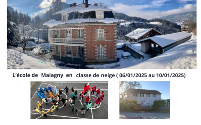 Image du projet Classe de neige - école de Malagny 