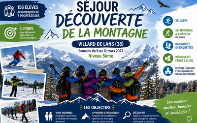 Image du projet Séjour découverte de la montagne 5ème