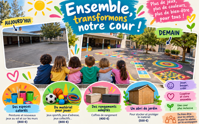 Image du projet Bien-être des enfants, bien-être des adultes : de la récréation au périscolaire, rendons nos cours de véritables espaces éducatifs et créatifs